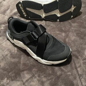 Sorel Black and White Athletic Shoes